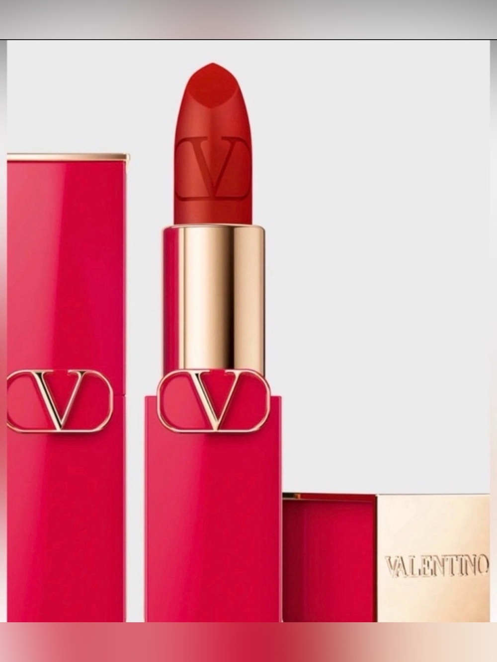 New Valentino Rosso Striking Matte Lip Color - Picture 2 of 8